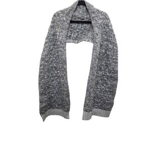 Express Gravy Unisex Gray Fisherman Cable Knit Scarf Wrap Shawl One Size 14 x 86